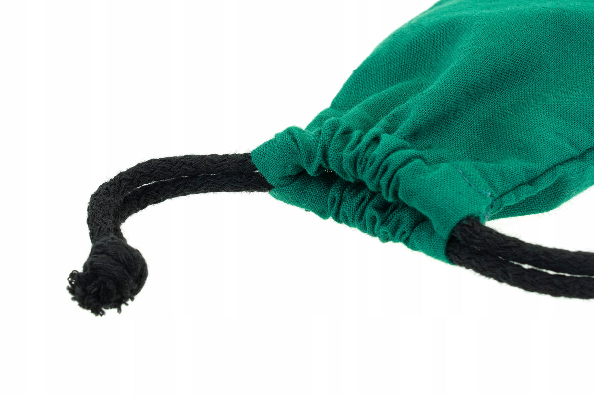 Baumwollsack Dunkelgrün 100x150 mm