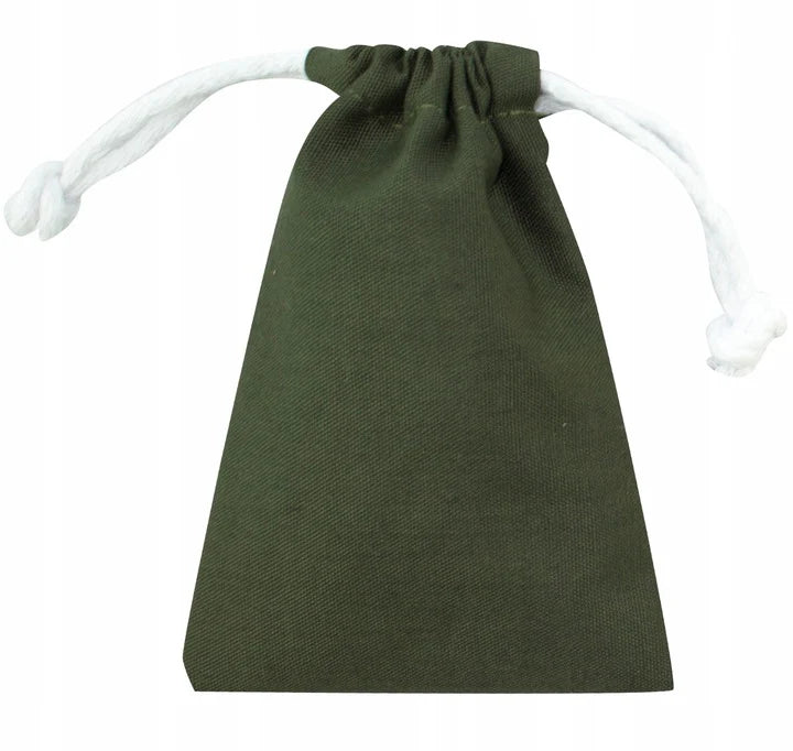 Baumwollsack Dunkelgrün 100x150 mm
