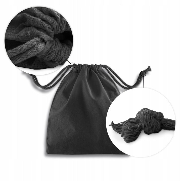 Baumwollsack Schwarz 350x400 mm