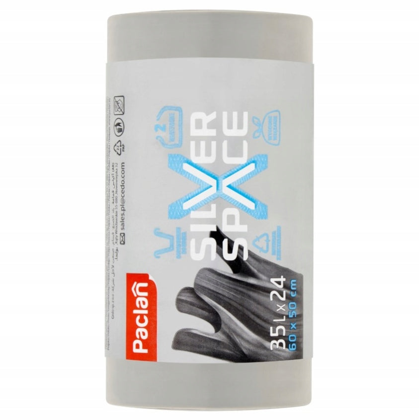 Robuste Abfallsäcke Silver Space 35l Paclan 24 Stk.