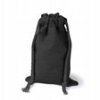 Baumwollsack Schwarz 100x150 mm mit Kordelzug 280 g