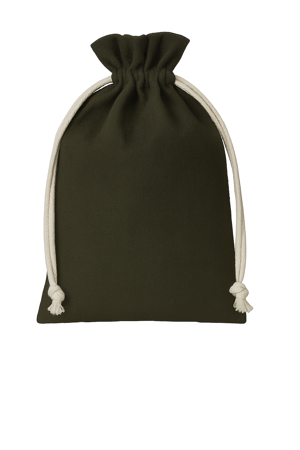 Baumwollsack Dunkelgrün 150x200 mm