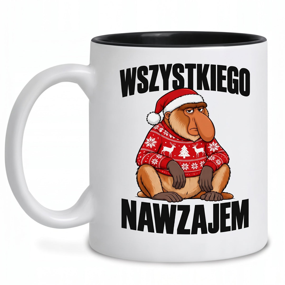 Weihnachtsbecher „Alles Gute für alle“ Schwarz