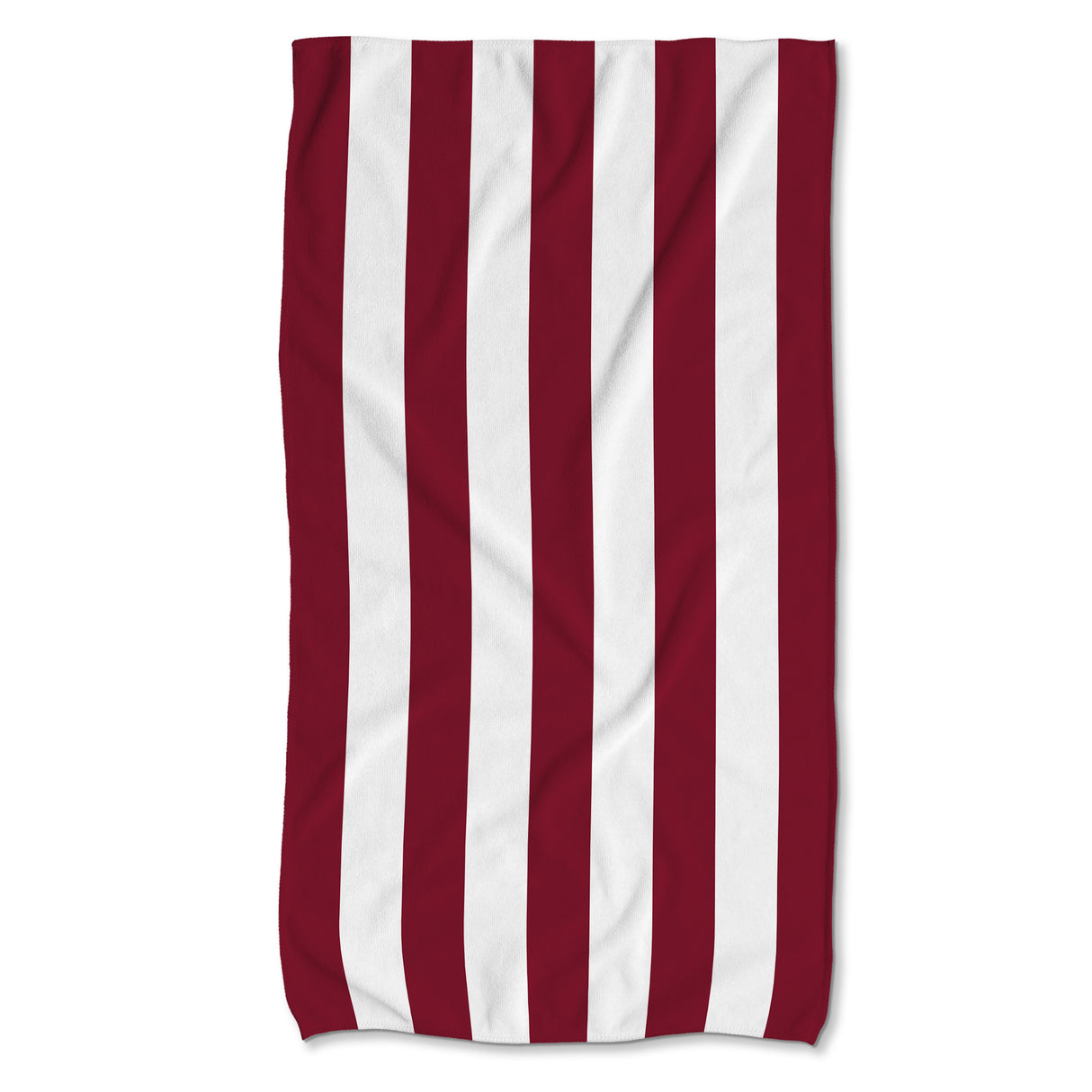 Schnelltrocknendes Strandtuch 150x80 cm Bunte Streifen Melange Rotwein