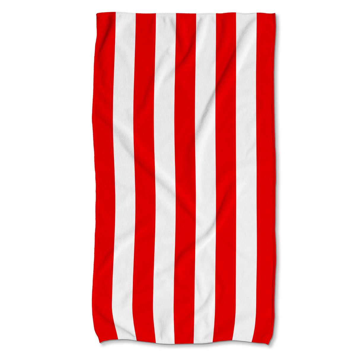 Schnelltrocknendes Strandtuch 150x80 cm Bunte Streifen Rot