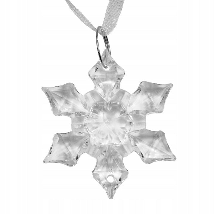 Kristall-Schneeflocken-Anhänger, 100 Stück