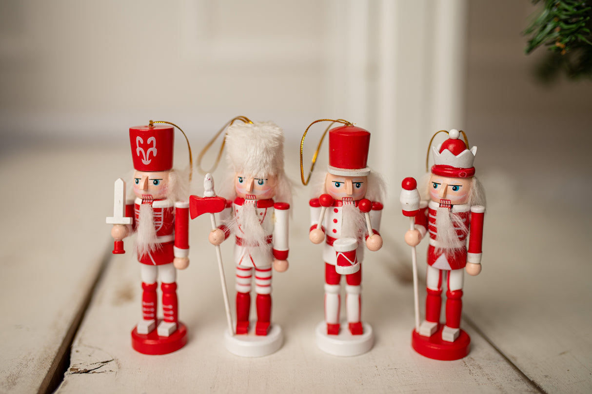 Nussknacker Weihnachtsbaumanhänger 4 St.