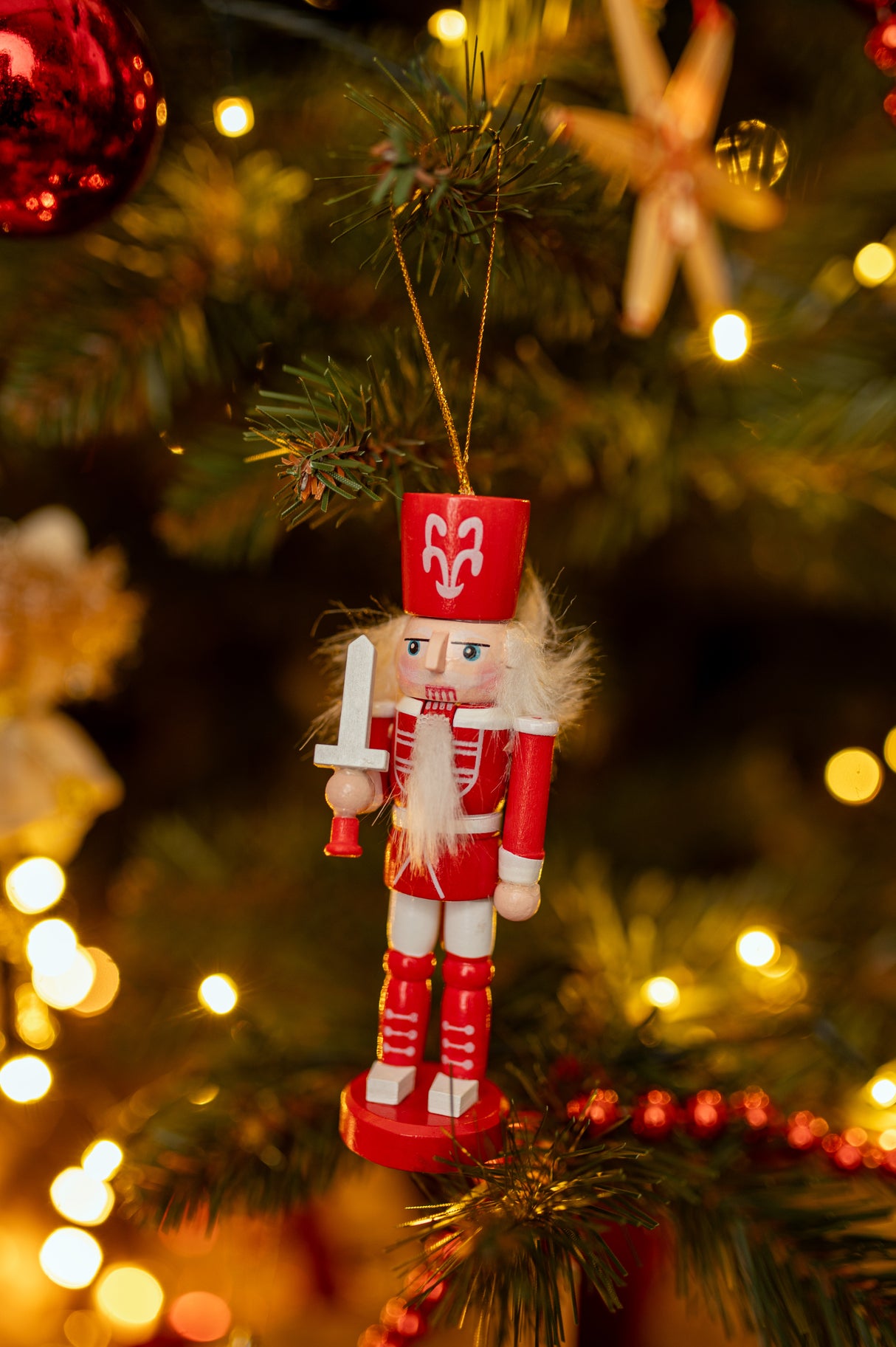 Nussknacker Weihnachtsbaumanhänger 4 St.