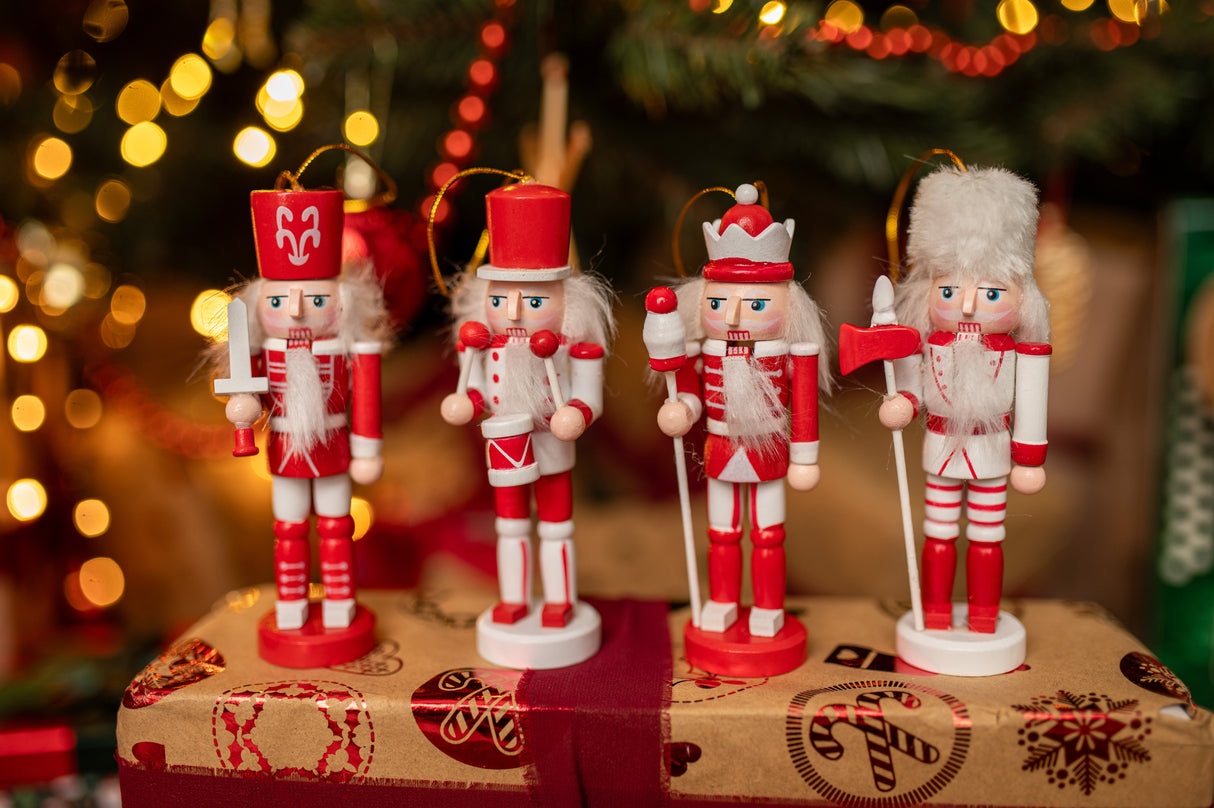 Nussknacker Weihnachtsbaumanhänger 4 St.