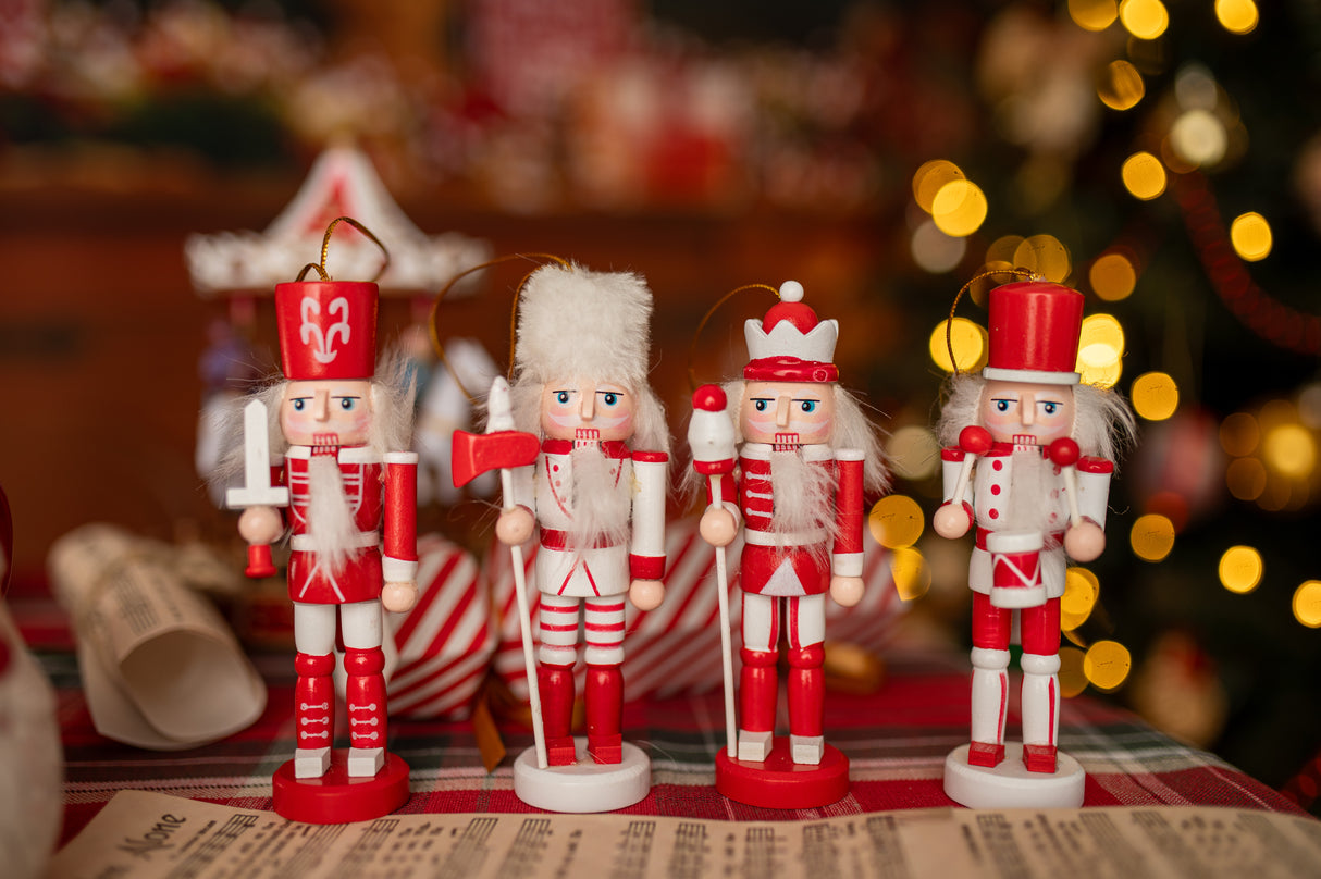 Nussknacker Weihnachtsbaumanhänger 4 St.