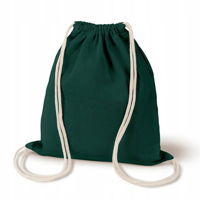 Grüner Baumwollrucksack 34x40 cm grün 220g