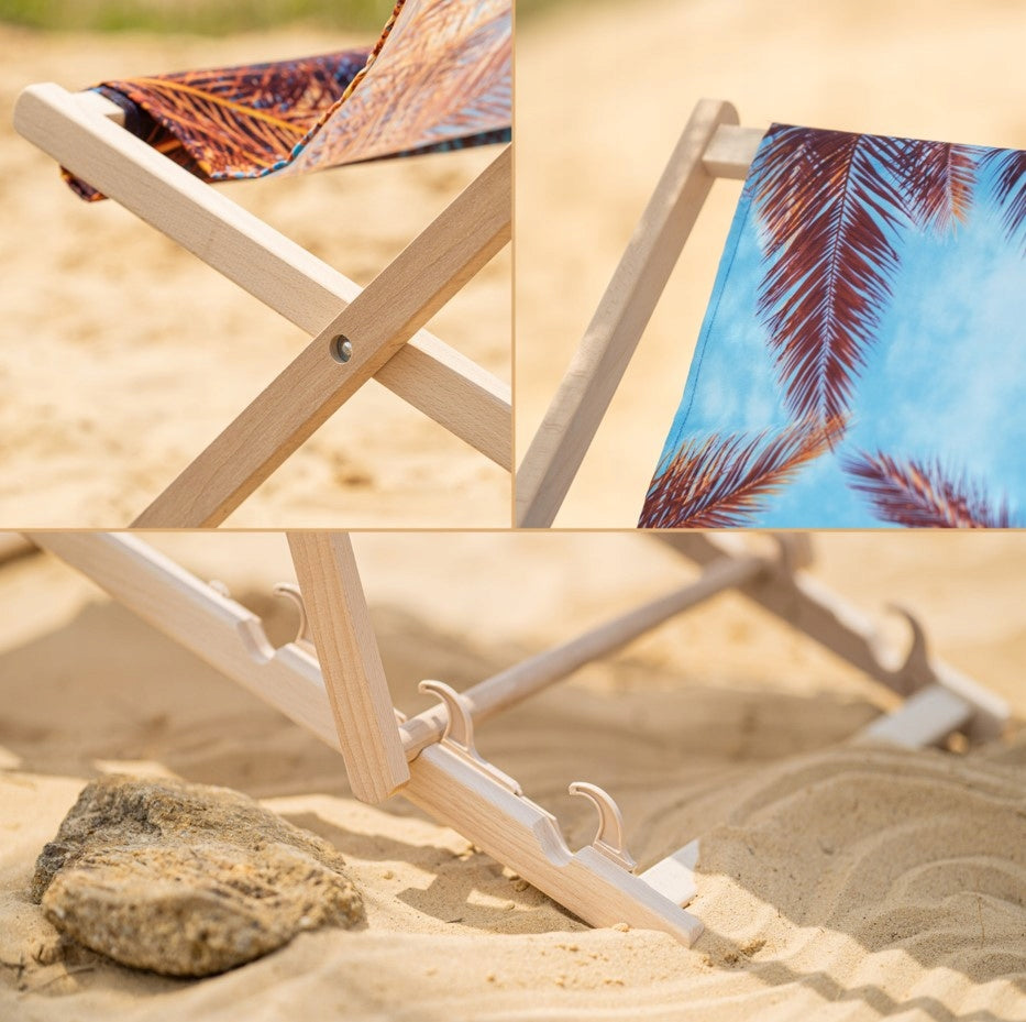 Holz-Liegestühle Pina Colada