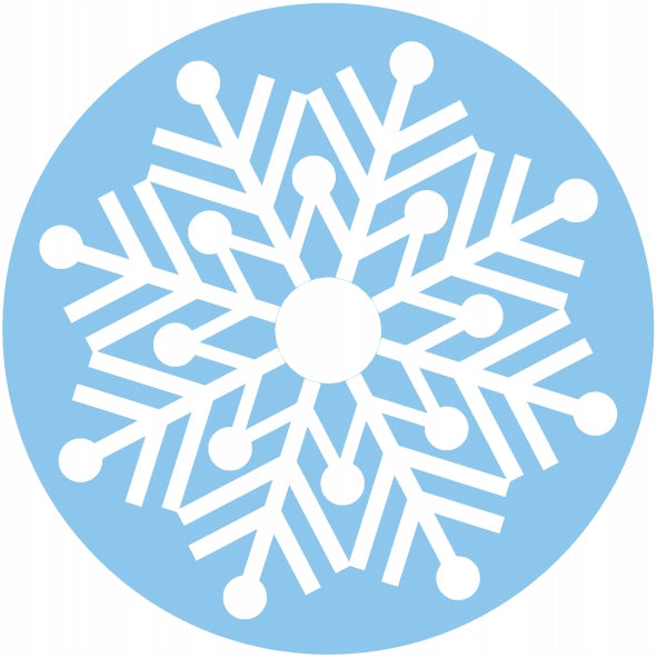 Weihnachts-Schneeflocken-Aufkleber, 10 Stück