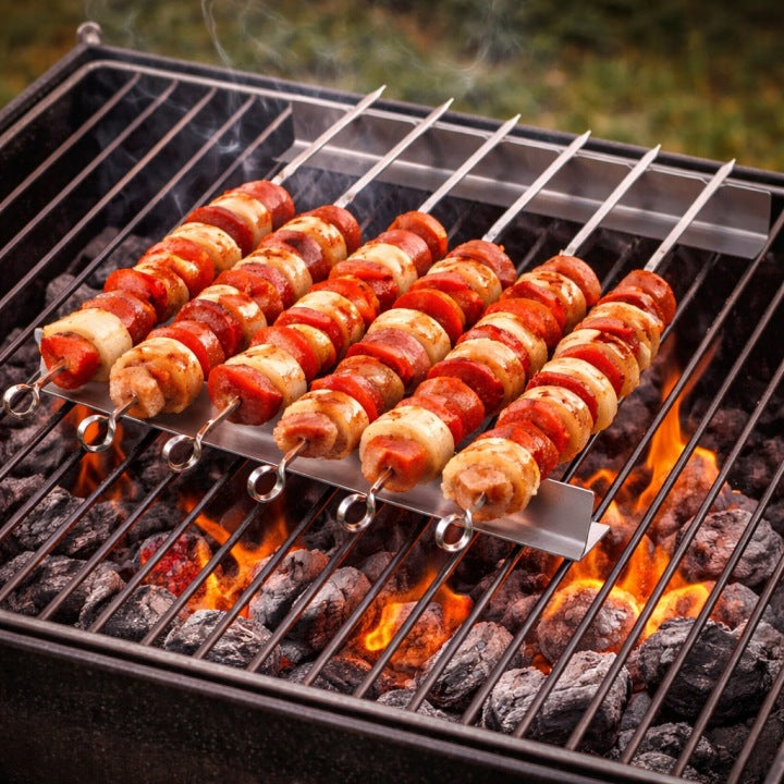 Schaschlikspieße Set 40 cm 6 Stk.