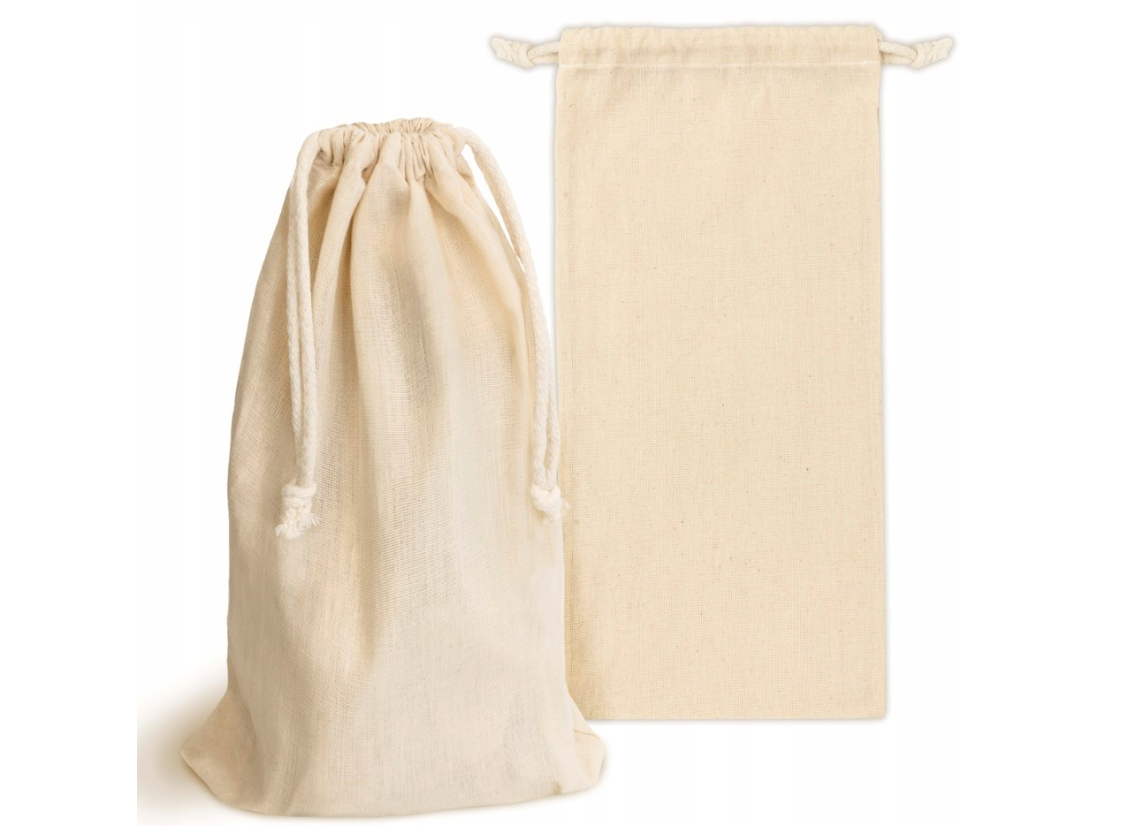 Baumwollsack Ecru 150x300 mm 140g