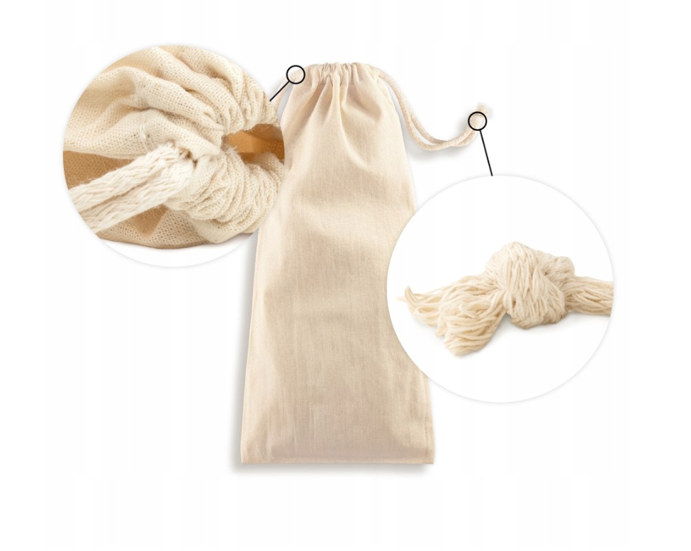 Baumwollsack Ecru 150x300 mm 140g