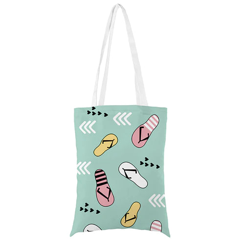 Baumwolltasche Flip-Flops 35x45cm