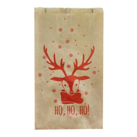 Weihnachtspapiertüte 16x6x29 RENTIER 100 Stuck