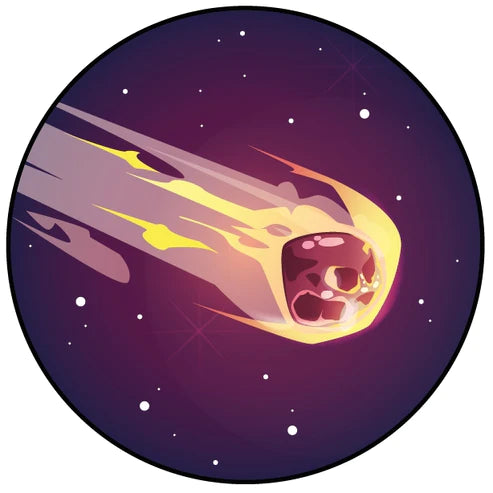 Selbstklebende dekorative Aufkleber Meteorit 10 Stück