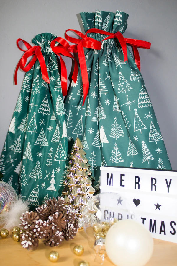 Weihnachtsbeutel aus Stoff 2Stk.