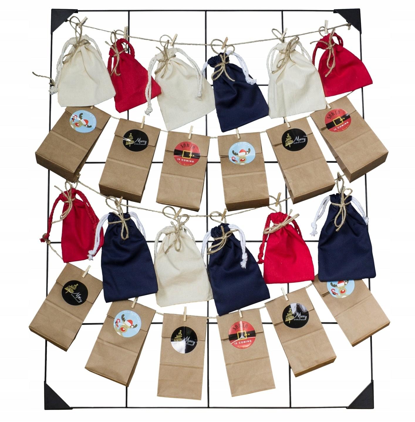 Adventskalender TÜTEN + BEUTEL + AUFKLEBER