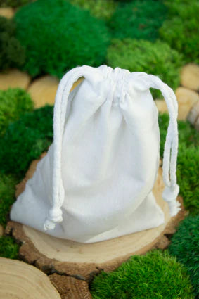 Baumwollsack Weiss 15x20 cm