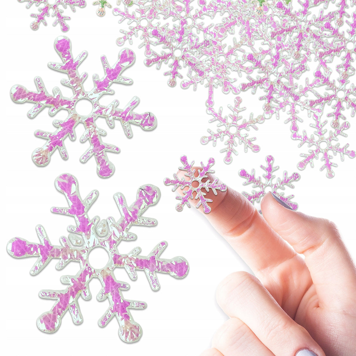 Dekoratives Schneeflockenkonfetti