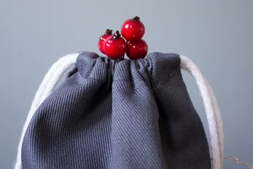 Baumwollsack Grau 150x200 mm