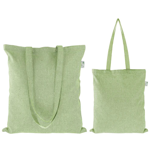 Baumwolltasche GRÜNE RECYCLING - 38x42cm Henkel: 70cm