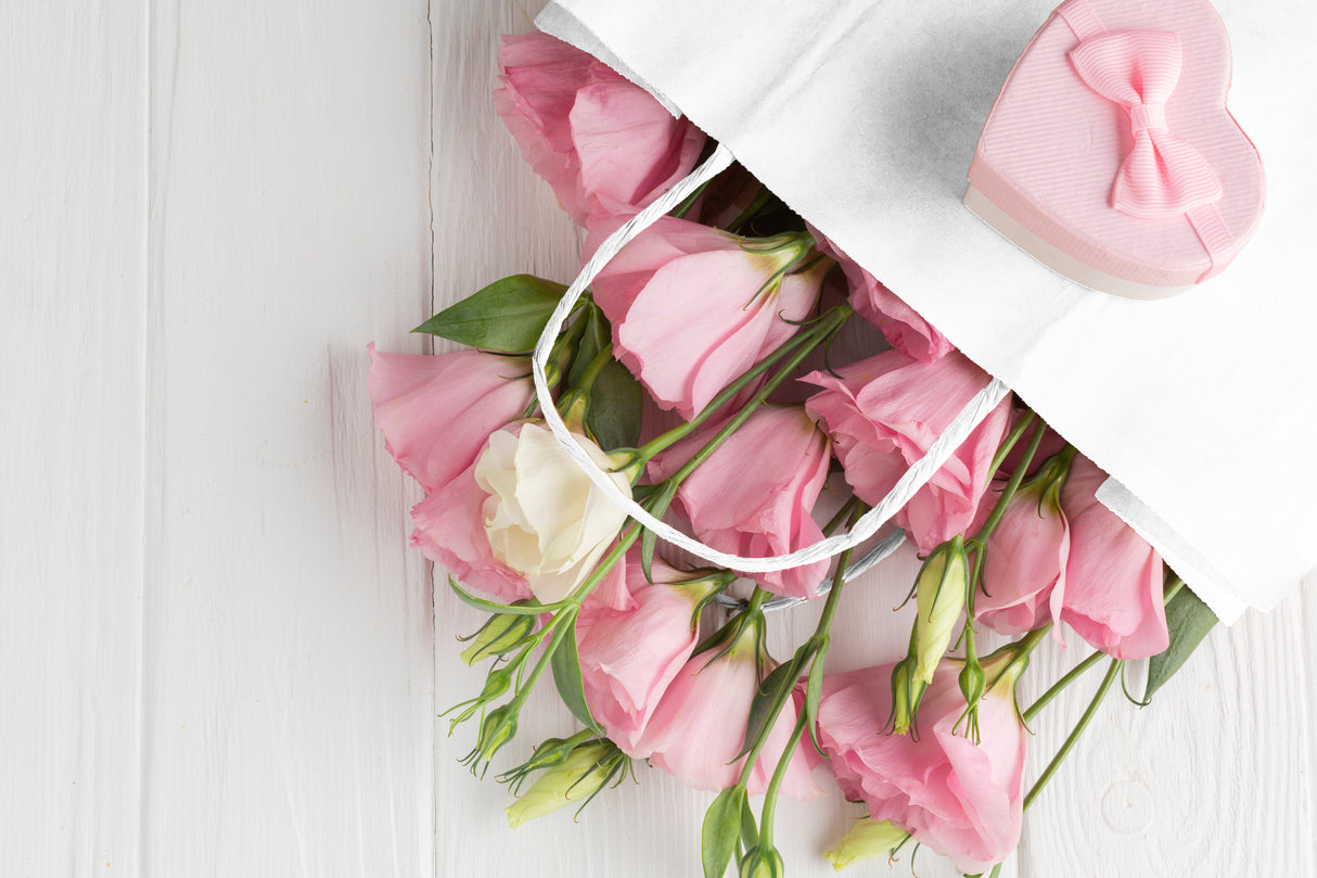 Papiertüte mit gedrehtem Griff 340x200x330mm Weiß