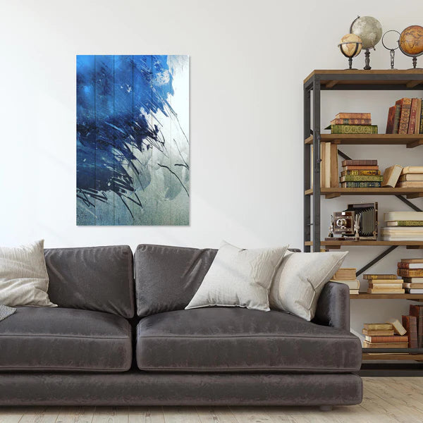 Wanddeko Holz - Colorful Brush Strokes