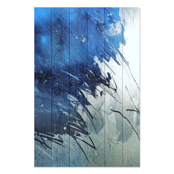 Wanddeko Holz - Colorful Brush Strokes