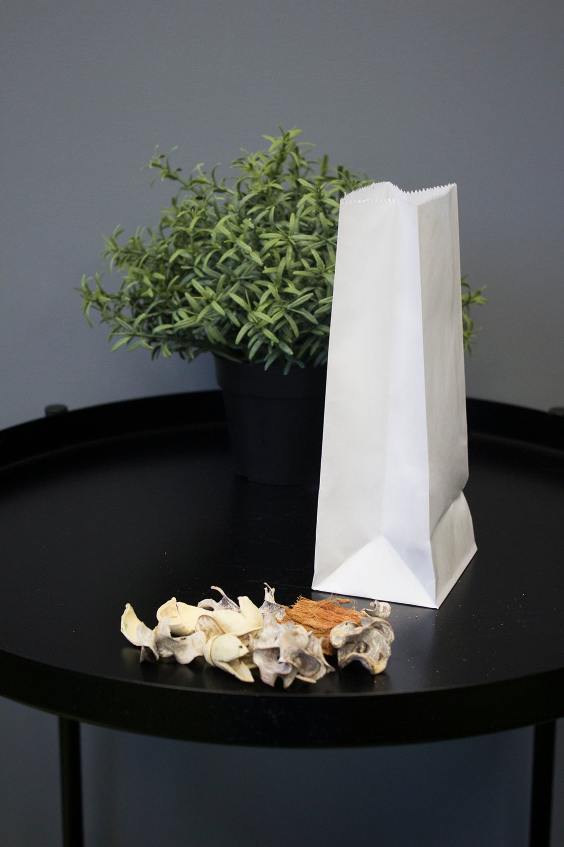 Papiertüten ohne Griff Weiß 80x65x190mm 1000 Stück