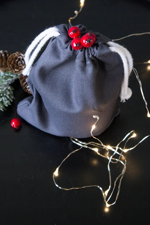 Baumwollsack Grau 150x200 mm