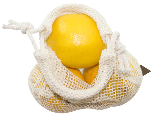 Baumwollnetzbeutel Ecru 15 x 20 cm