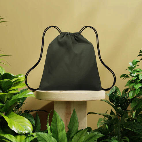 Baumwollrucksäcke KHAKI 34x40 cm