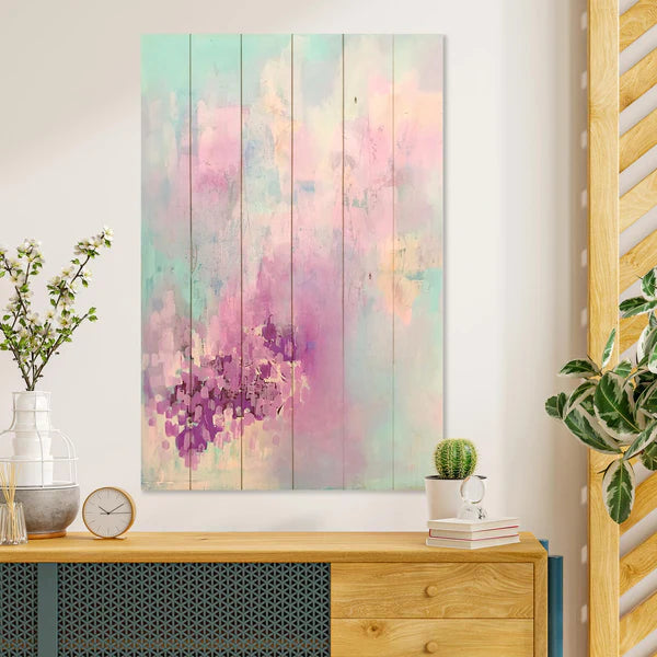 Wanddeko Holz - Colorful Thoughts