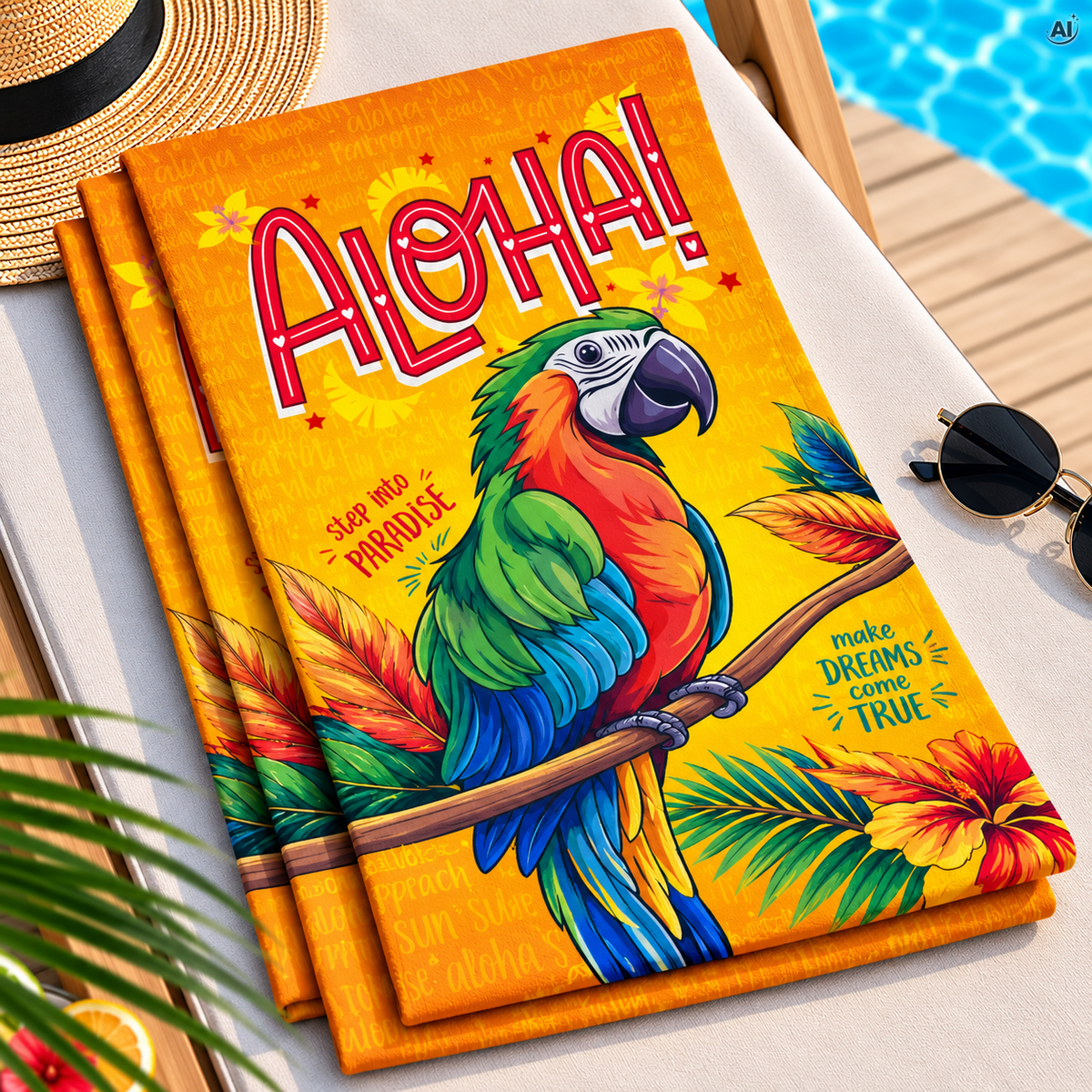 Housse de transat ALOHA PARROT