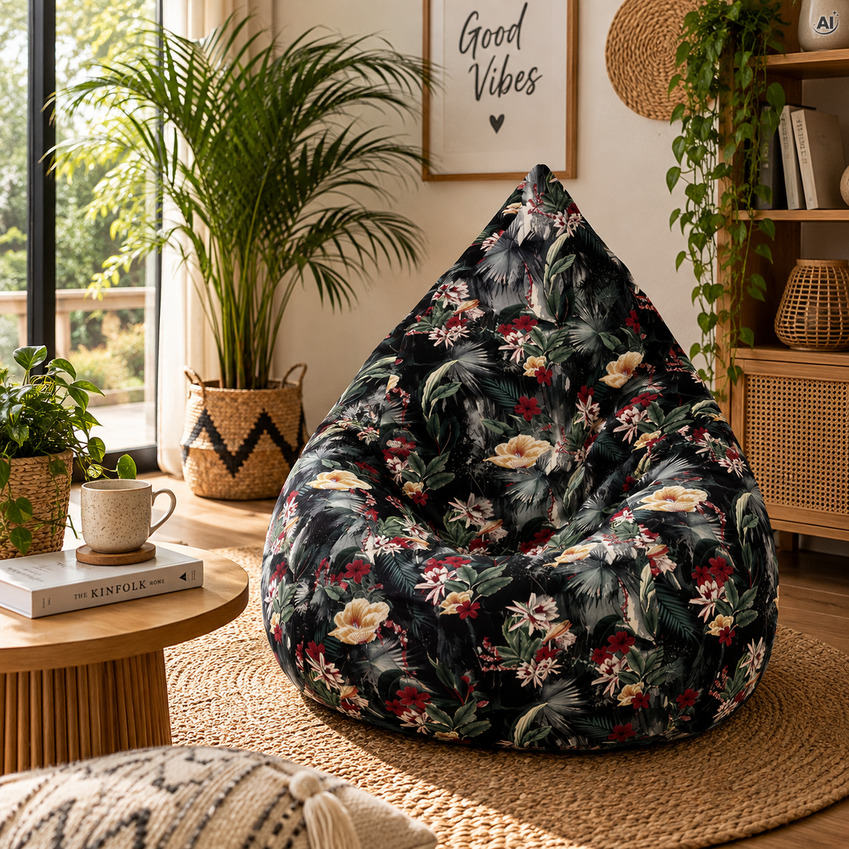 Bean Bag Sitzsack – XXL-Beutel mit 300 l – DARK JUNGLE