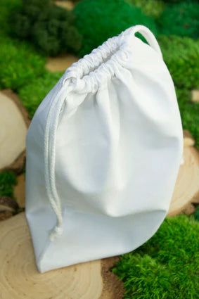 Baumwollsack Weiss 25x30 cm
