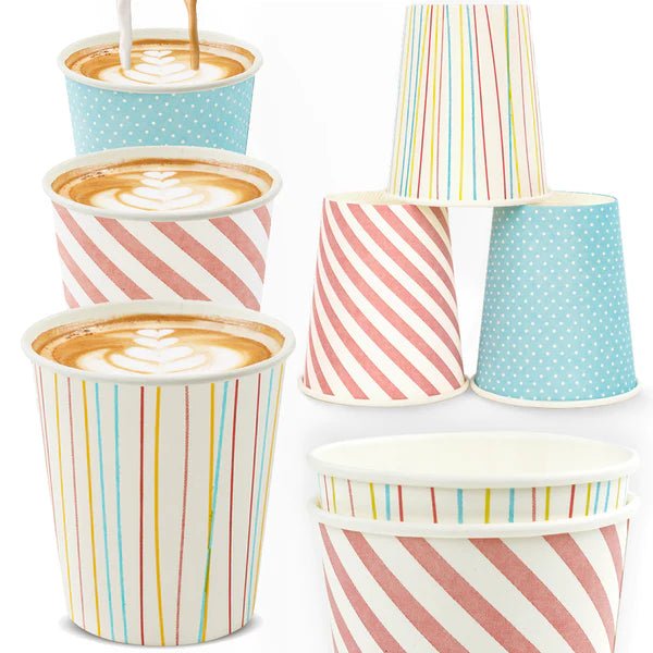 PASTEL Pappbecher-Set 250ml 100Stk.