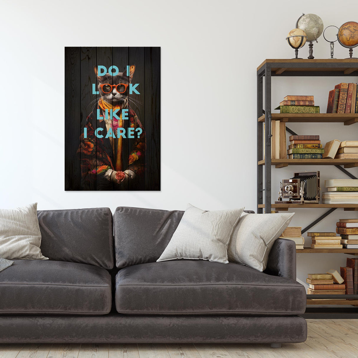 Wanddeko Holz - Do I look like I care