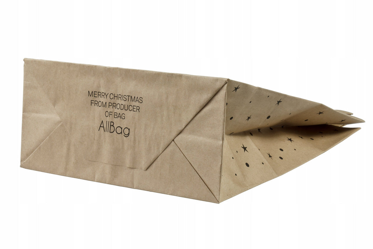 Weihnachtspapiertüte 180x80x230mm Merry Christmas Tree