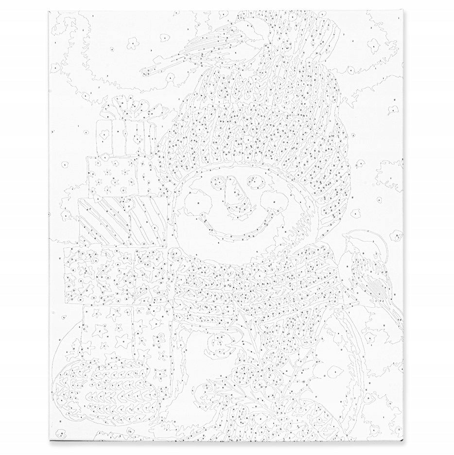 Malen nach Zahlen Schneemann 40x50 cm