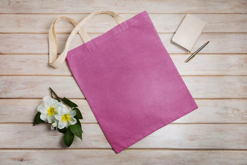 Baumwolltasche DUNKELROSA 38x42cm 145g/m2