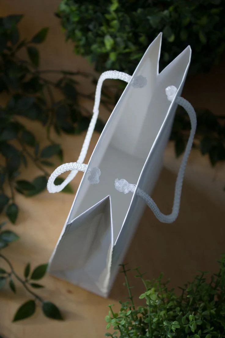 Papiertüte ECO Prestige 240x90x320mm Weiß