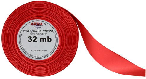 rotes Satinband 25mm
