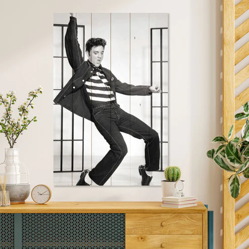 Wanddeko Holz - Elvis Dance