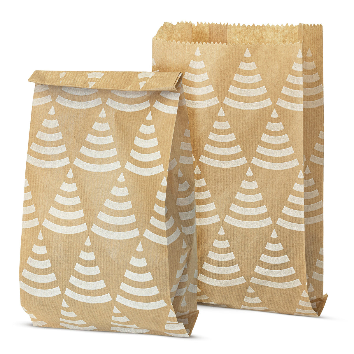 Weihnachtspapiertüten 120x210mm Weihnachtsbäume 50St.