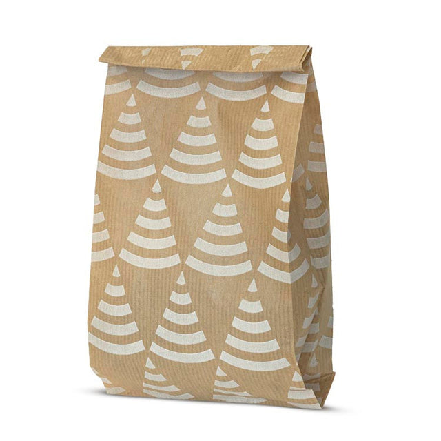 Weihnachtspapiertüten 120x210mm Weihnachtsbäume 50St.